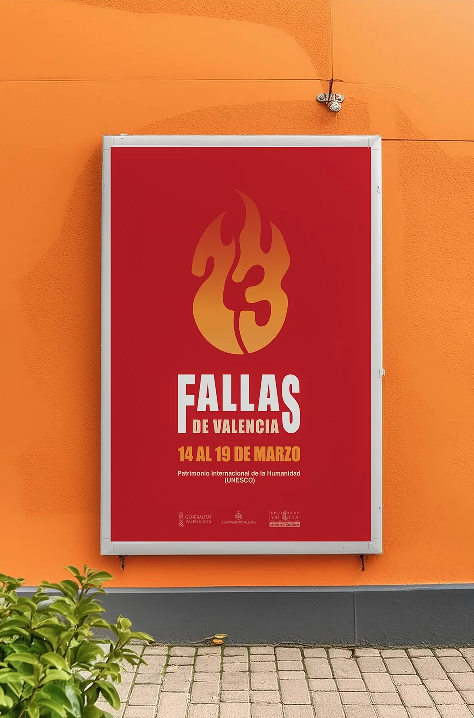 Diseño de cartel para las fiestas de Fallas de Valencia por Adegar