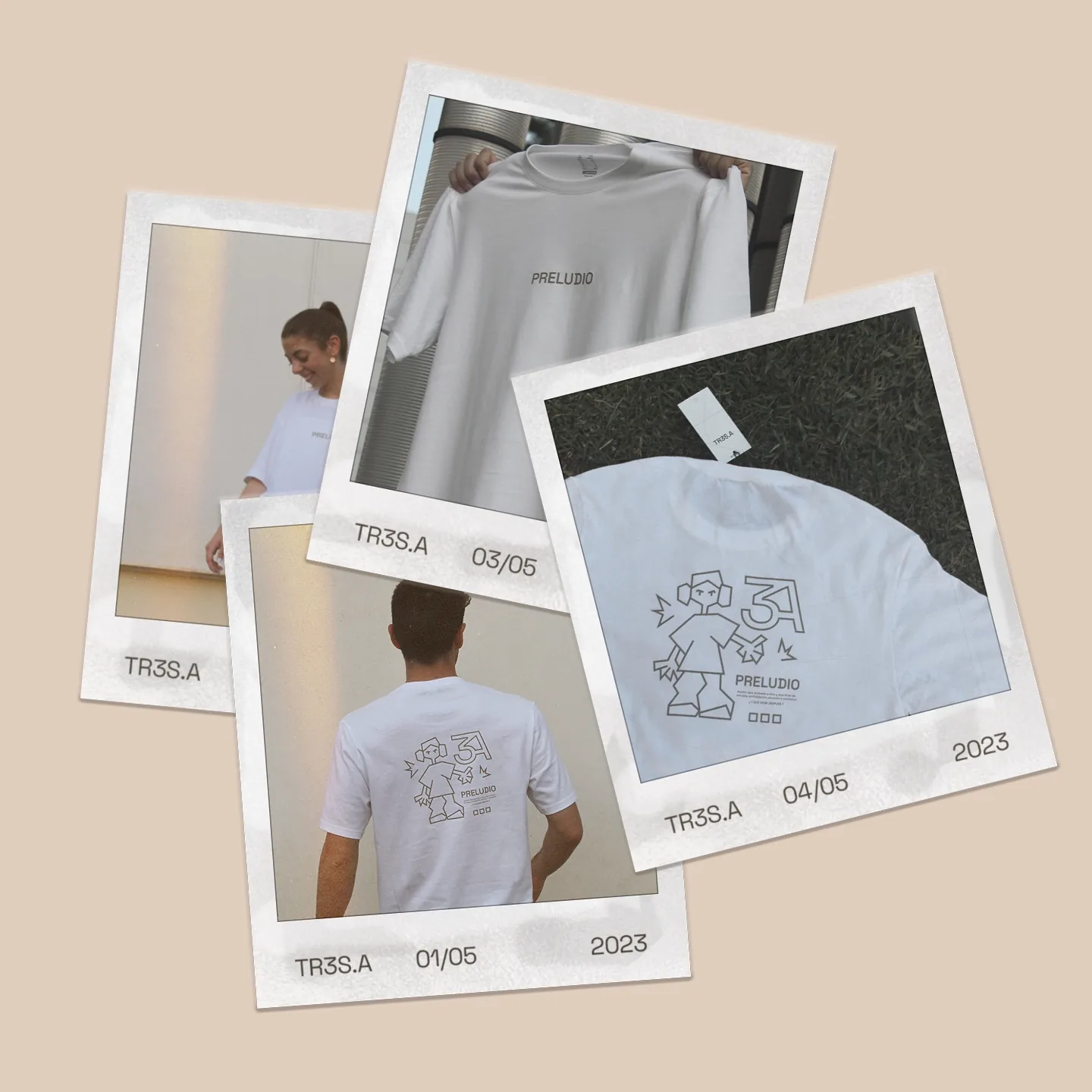 Identidad de marca y logotipo para la firma de ropa urbana Tresa