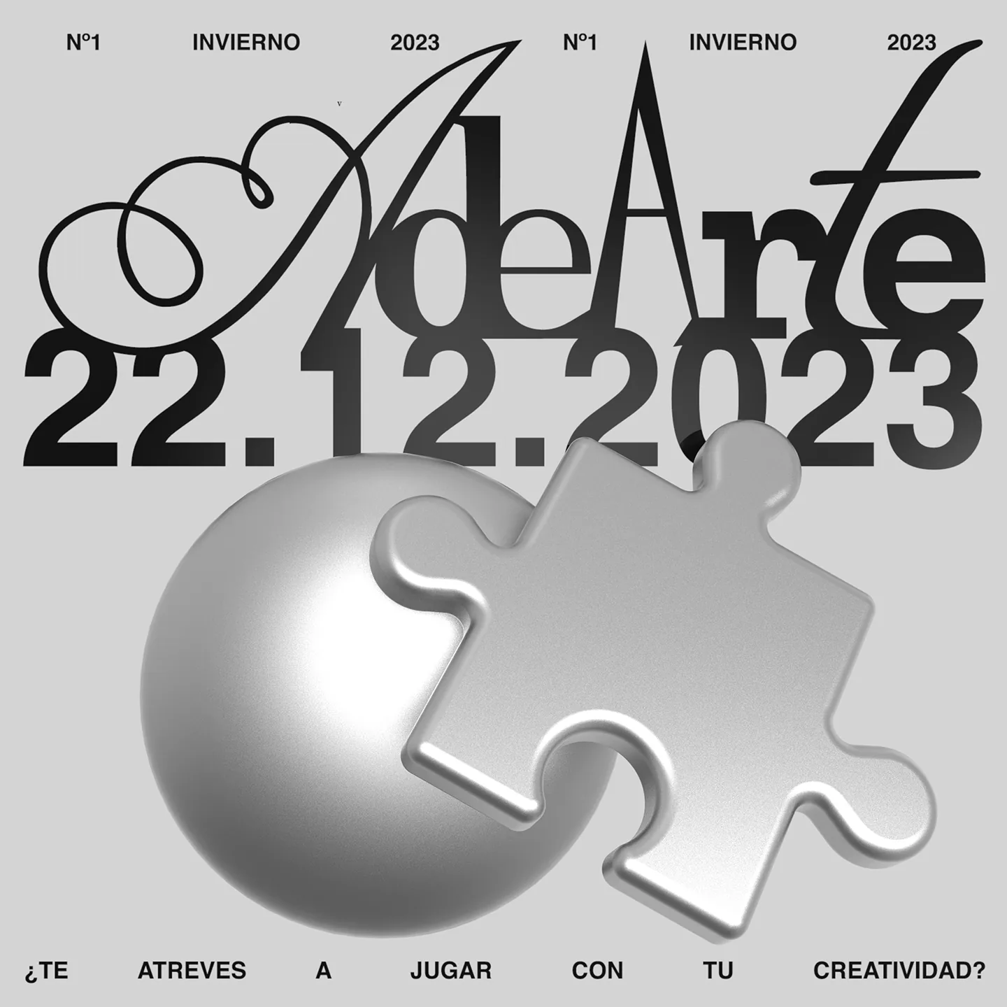 Detalle de maquetación y diseño interior de la revista experimental Adearte