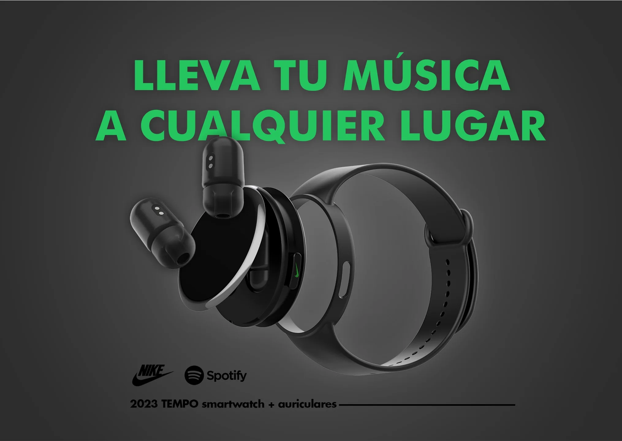 Pantalla interactiva del reloj inteligente Tempo - Diseño de interfaz y experiencia