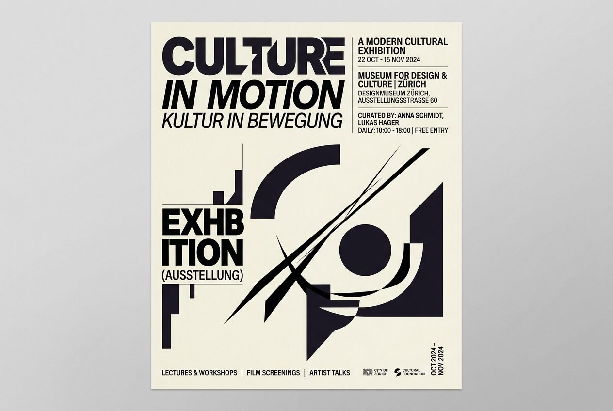 Campaña Visual Cultura — Diseño tipográfico y dirección de arte por Adegar
